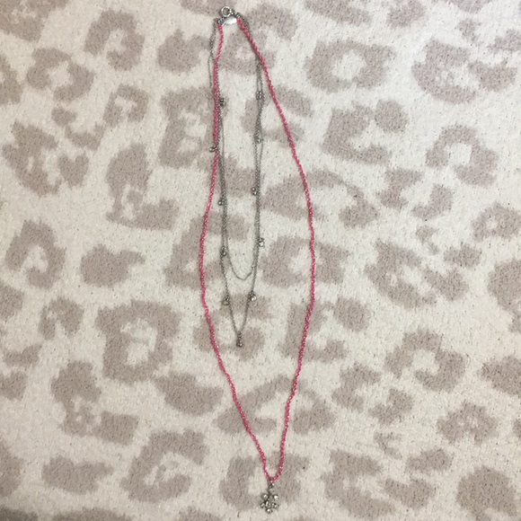 Ann Taylor Silver and Pink Necklace - Picture 5 of 5